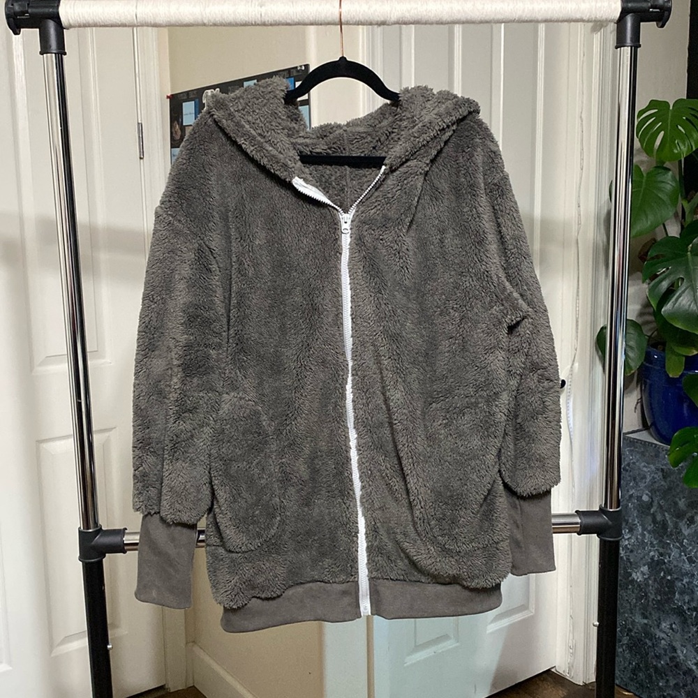 Cozy Teddy Bear Zip Up